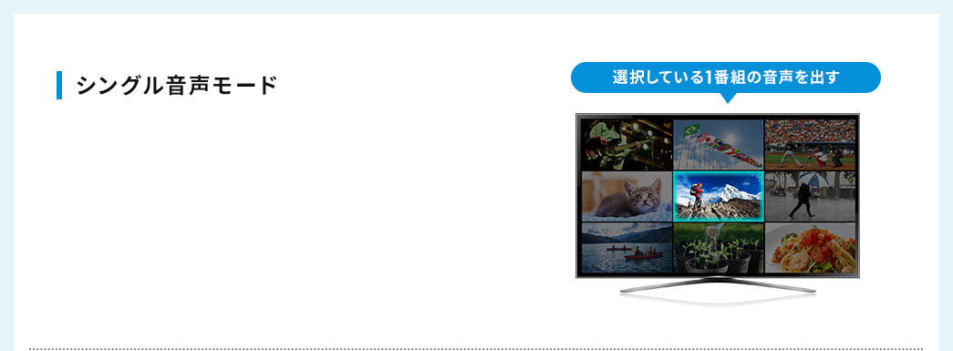 シングル音声モード