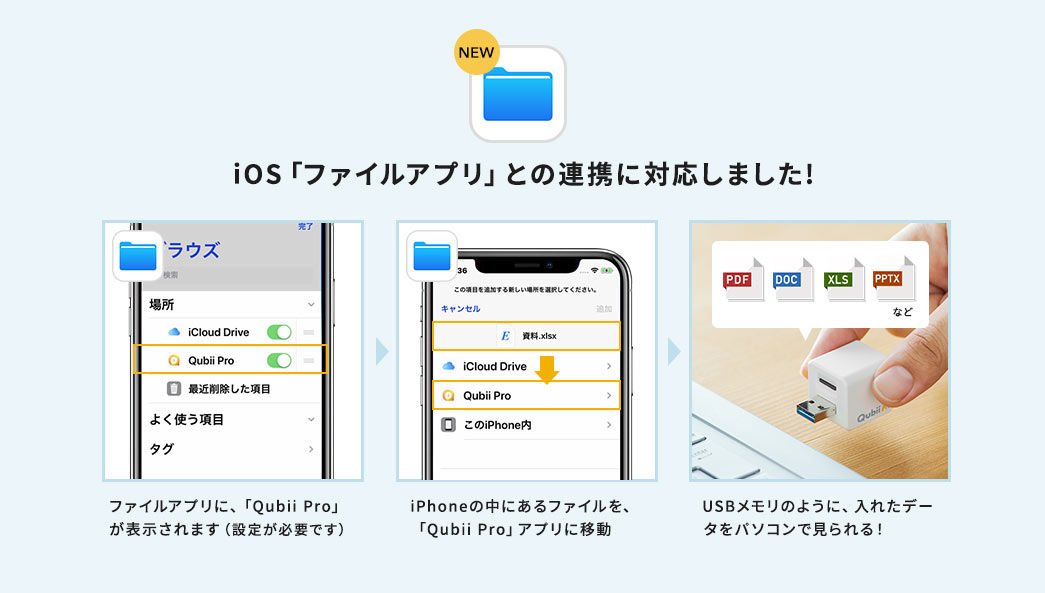 iOS「ファイルアプリ」との連携に対応しました