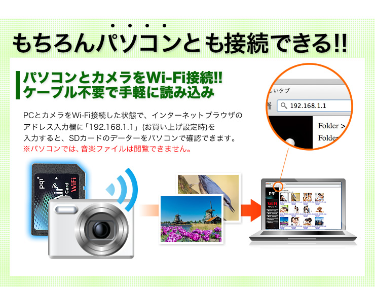 もちろんパソコンとも接続できる！！