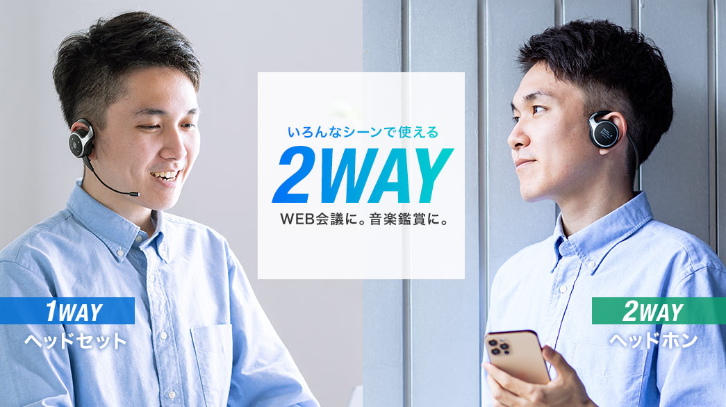 いろんなシーンで使える2WAY WEB会議に。音楽鑑賞に。