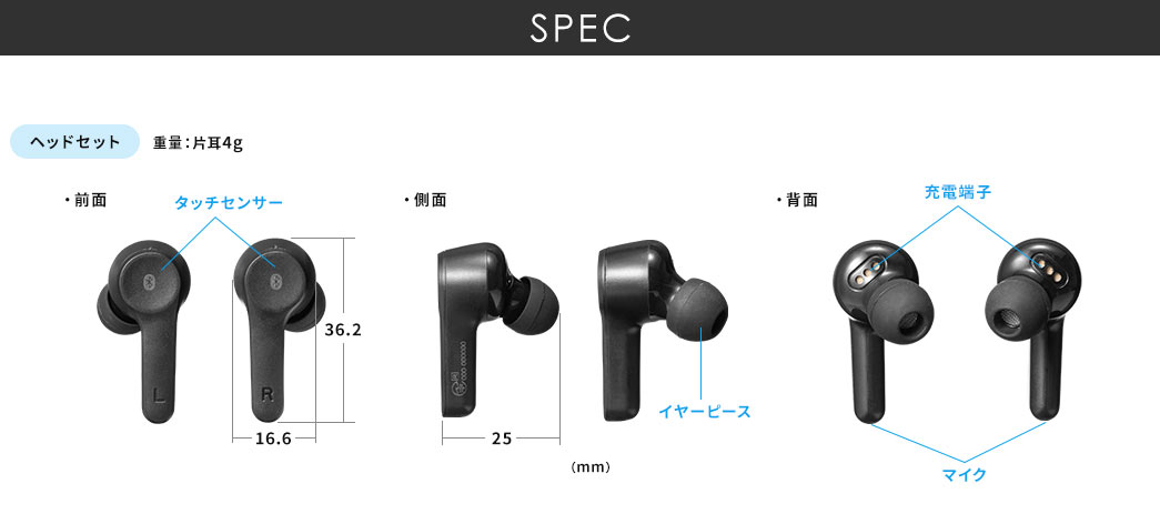 SPEC ヘッドセット