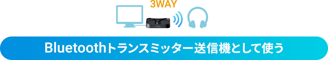 3WAY.Bluetoothトランスミッター送信機単体で使う