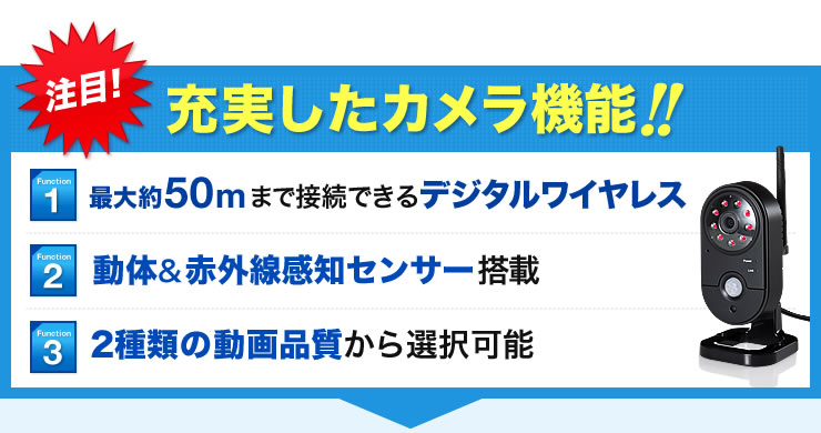 注目　充実したカメラ機能