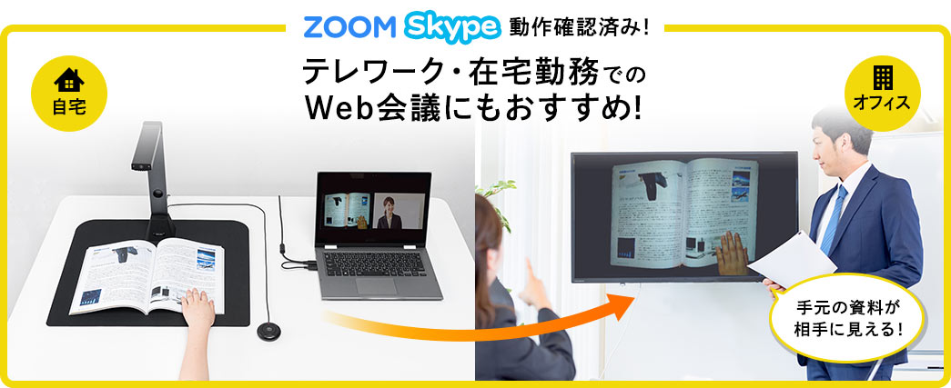 ZOOM Skype動作確認済み