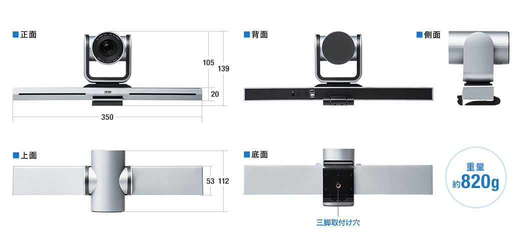 正面 背面 側面