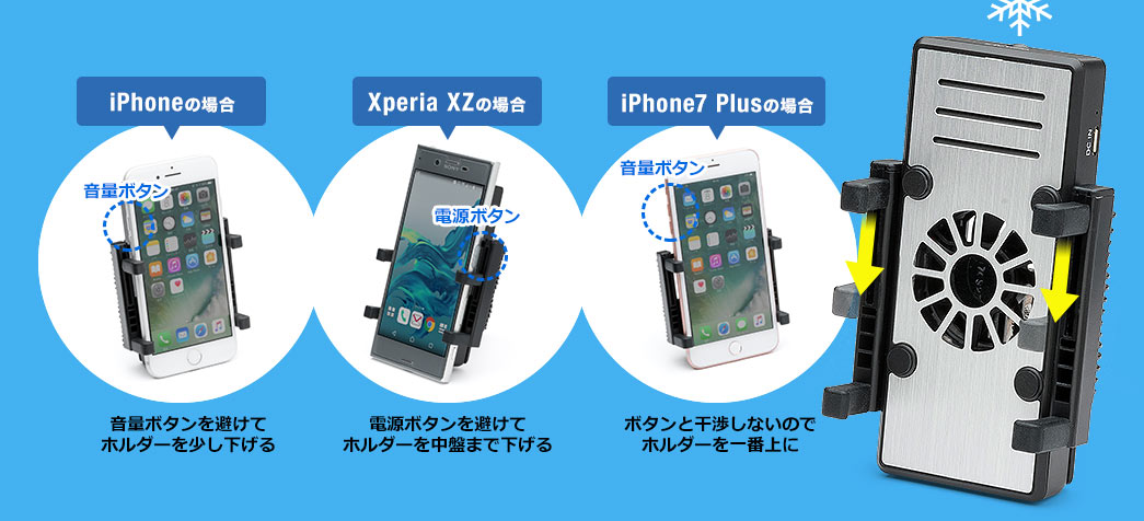 iPhoneの場合 Xperia XZの場合