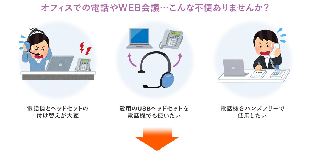 オフィスでの電話やWEB会議…こんな不便ありませんか？