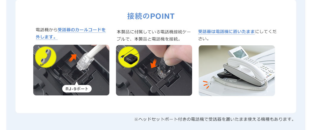 接続POINT