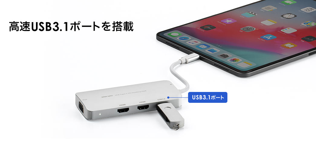 高速USB3.0ポートを搭載