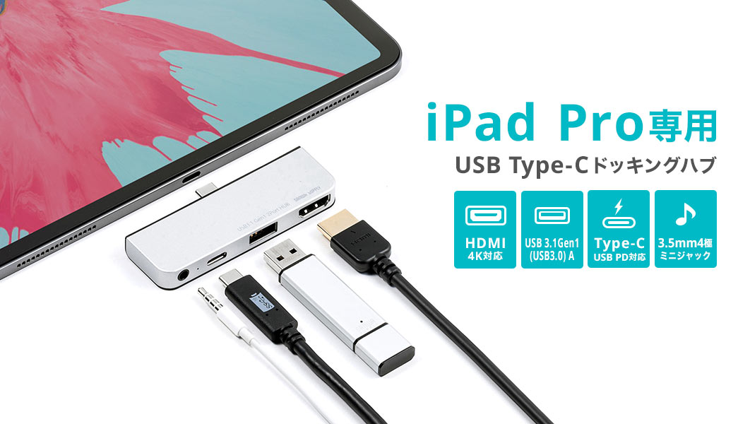 iPad Pro専用 Usb Type-Cドッキングハブ