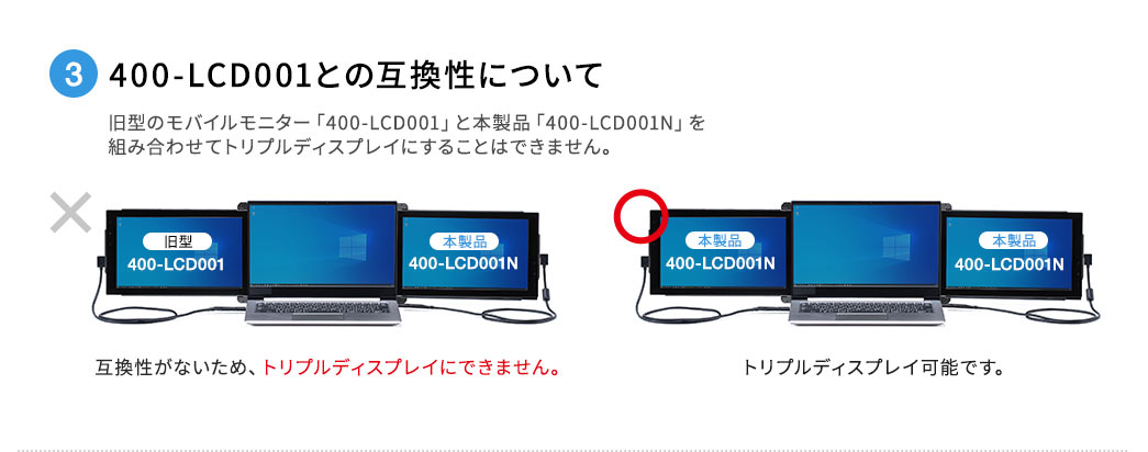 3.400-LCD001との互換性について