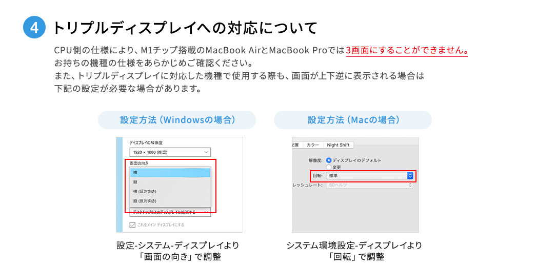 4.トリプルディスプレイへの対応について