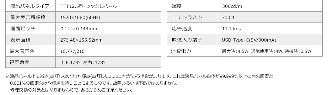 400-LCD001NのSPEC