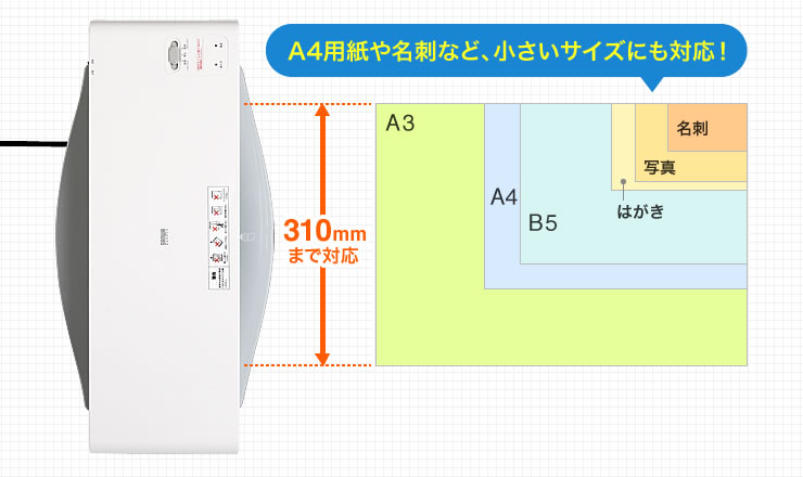 小さめサイズもOK