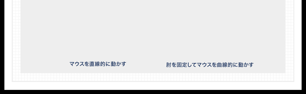 マウスを直線的に動かす