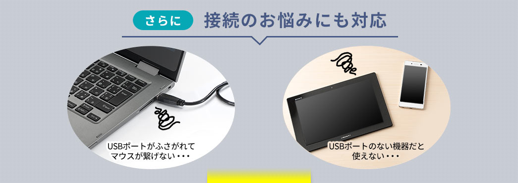 さらに接続のお悩みにも対応