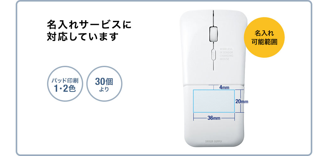 名入れサービスに対応しています