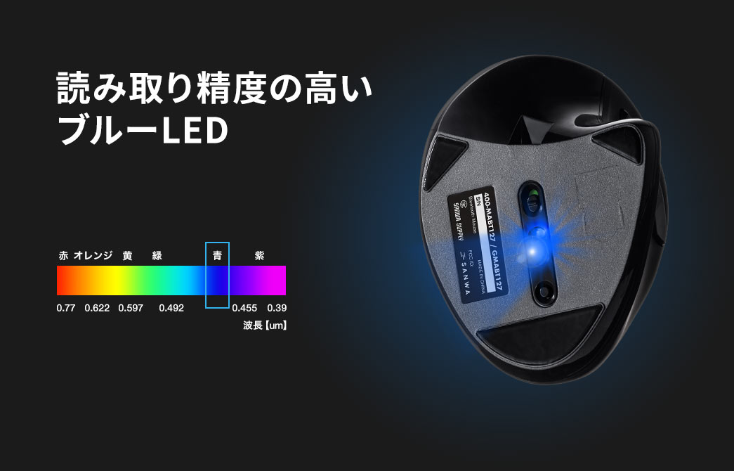 読み取り精度の高いブルーLED