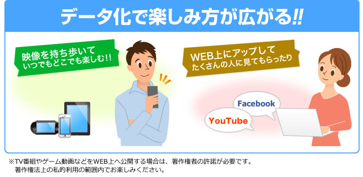 データ化で楽しみ方が広がる