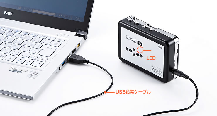 USB給電ケーブル