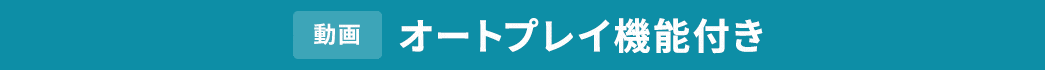 オートプレイ機能付き