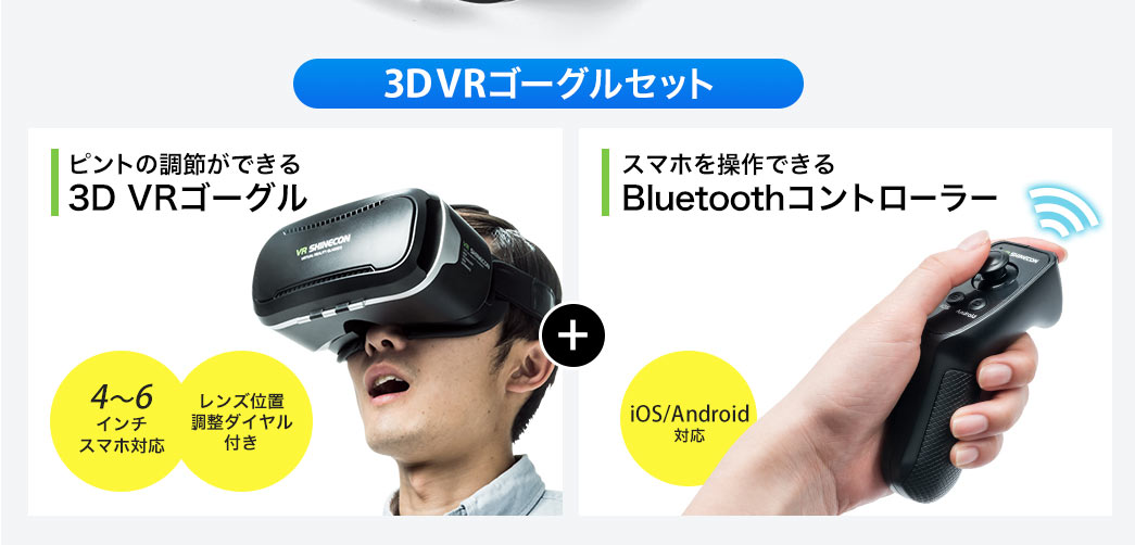 3D VRゴーグルセット