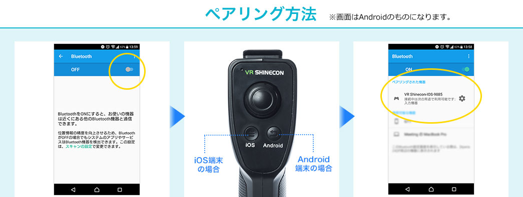 ペアリング方法