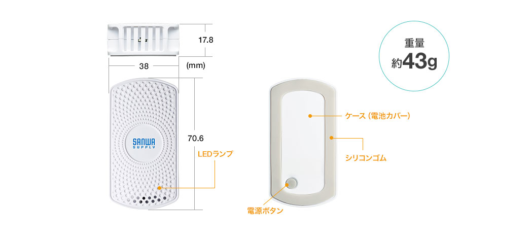 重量約43g