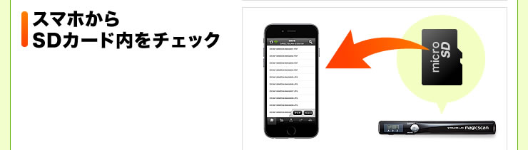 スマホからSDカード内をチェック