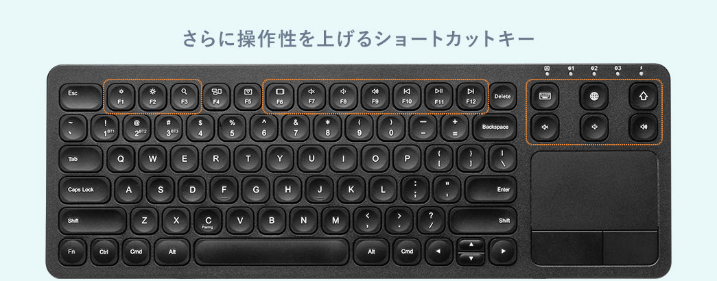 さらに操作性を上げるショートカットキー