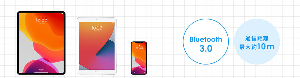 Bluetooth3.0 通信距離最大約10m
