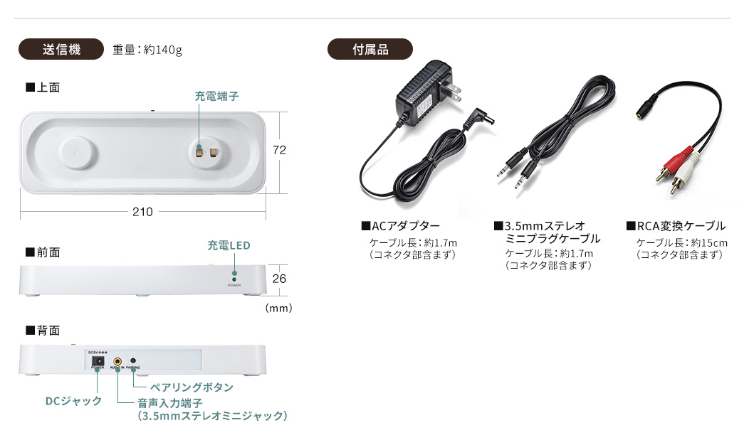 送信機 付属品