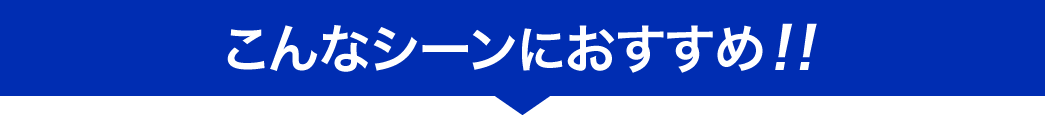 こんなシーンにおすすめ