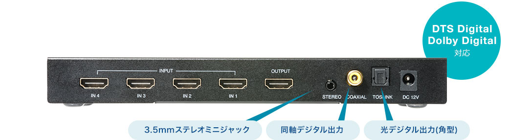 DTS Digital Dolby Digital対応