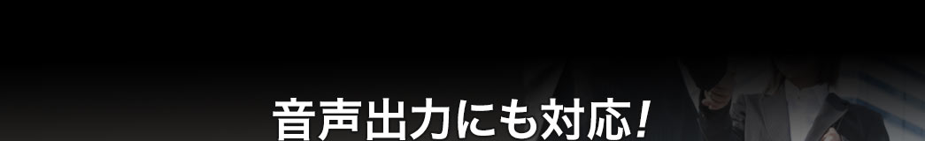 音声出力にも対応