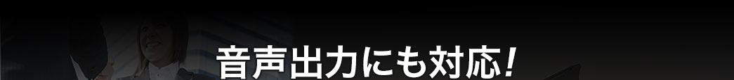 音声出力にも対応