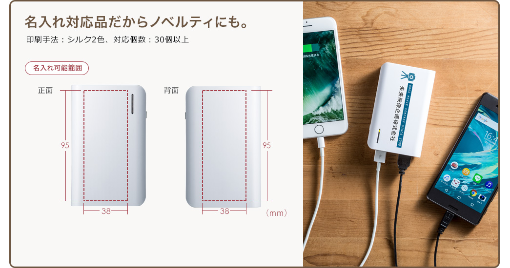 名入れ対応品だからノベルティにも