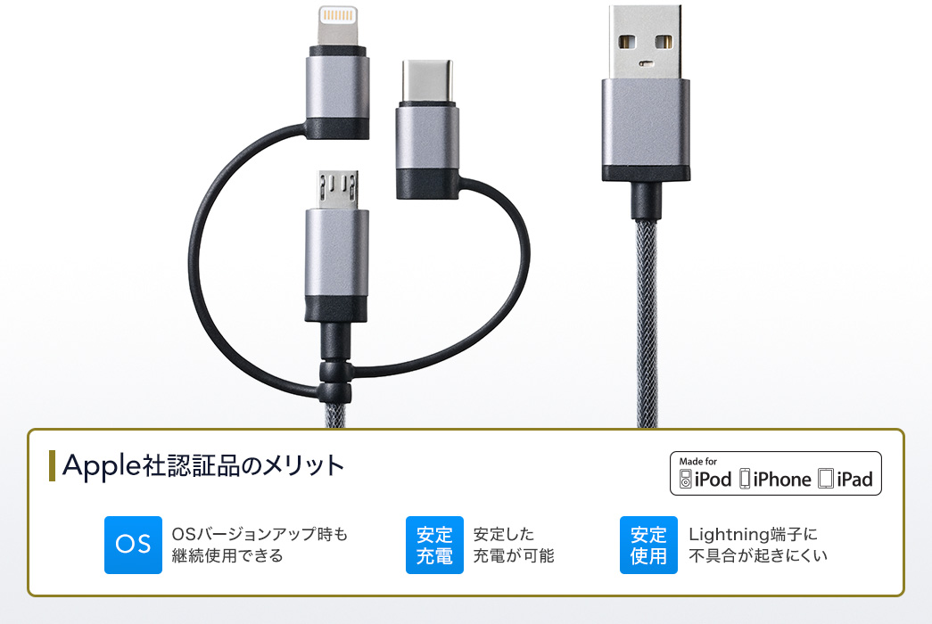 Apple社認証品のメリット