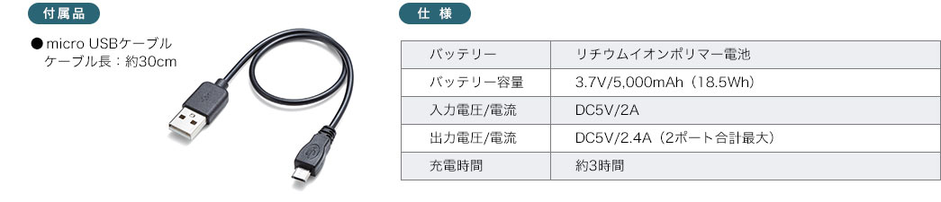 付属品 仕様