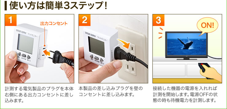 使い方は簡単3ステップ