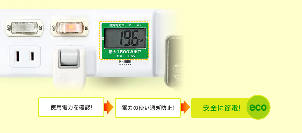 使用電力を確認 電力の使い過ぎ防止 安全に節電