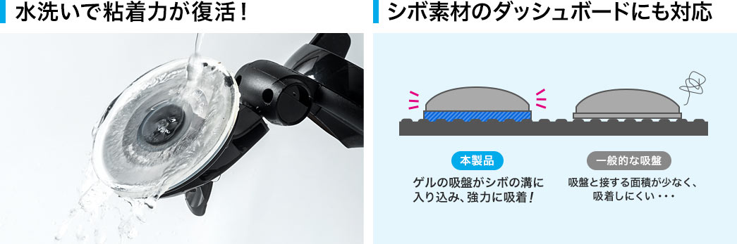 水洗いで粘着力が復活