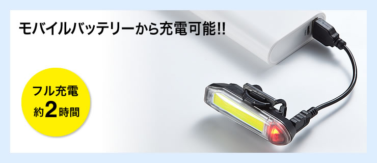 モバイルバッテリーから充電可能