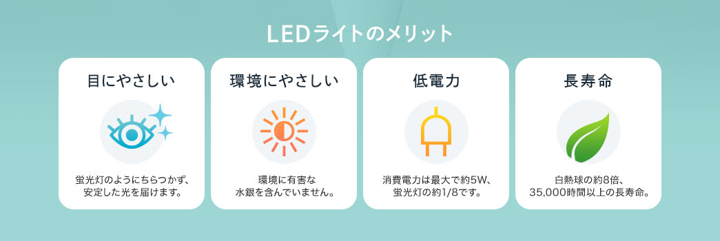 LEDライトのメリット