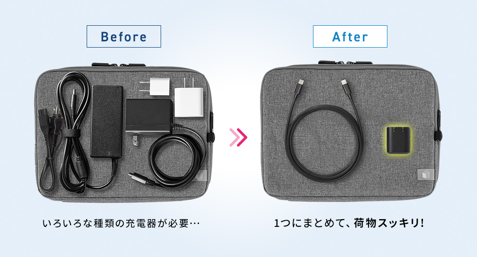荷物がスッキリする説明画像