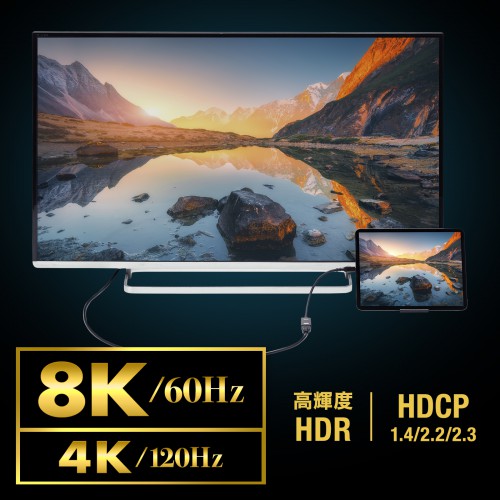 高解像度8K/4K・高輝度HDR対応