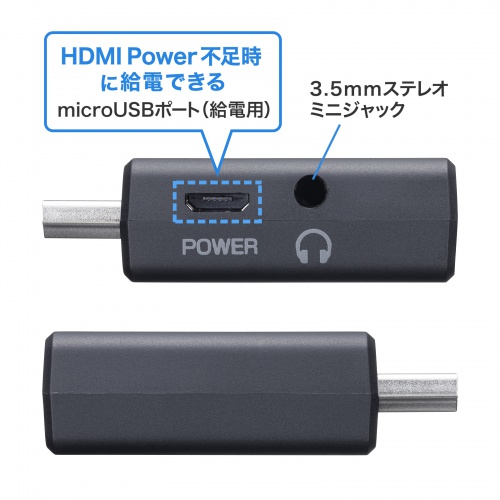 給電用microUSBポートを搭載