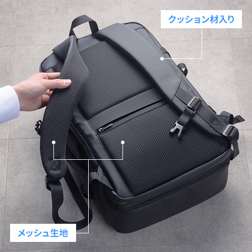 快適な装着感のメッシュ&クッション