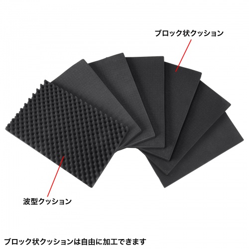 2種類のクッションで強力に保護