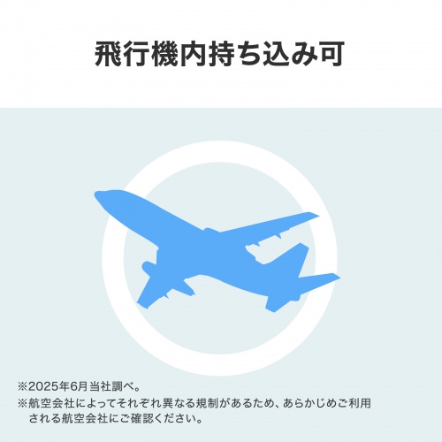 飛行機内持ち込み可